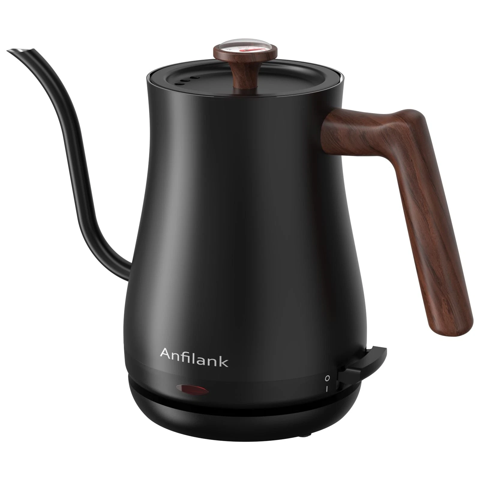 Gooseneck Electric Kettle with Thermometer, 0.8L Small Electric Tea Kettle, 1...
