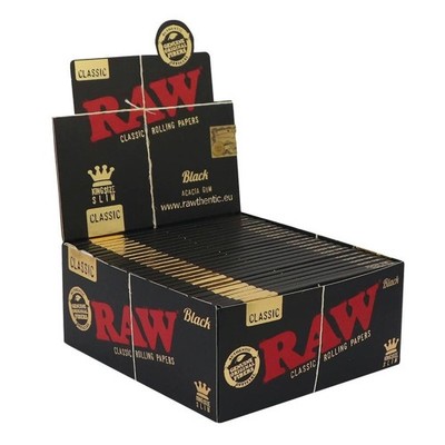 CARTINE RAW BLACK LONG SLIM KING SIZE LUNGHE 50 LIBRETTI Originali