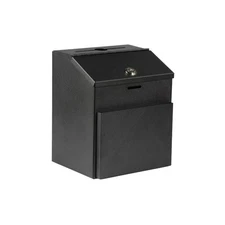 Displays2Go STBOXBLK Metal Black Tip Box