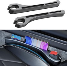 2PCS Car Seat Gap Filler, Gap Stopper Fill Gap Between Seat and Console-Black