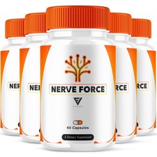  5 Pack Nerve Force Brain Supplement NerveForce Focus Capsules 300 Capsules 