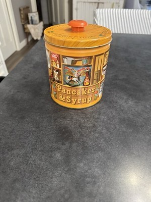 Vintage 1983 Limited Edition Quaker Oats Pancakes & Syrup Tin