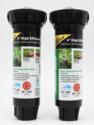 2 Pack Rain Bird 4'' Pop-Up Rotary Sprinkler 45-270 Degree 17-24' - 22SAPROPR