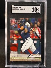 2018 Topps Now - Ronald Acuña Jr. #125 Rookie Card SGC 10. rookie card picture