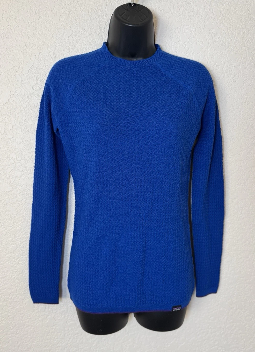 Patagonia Capilene Air Wool Blend Long Sleeve Top Size S Blue Layering Outdoor