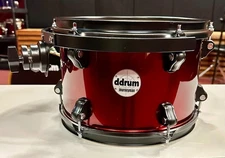 ddrum Journeyman 12" x 8" Tom Suspension Dark Red Black Hardware