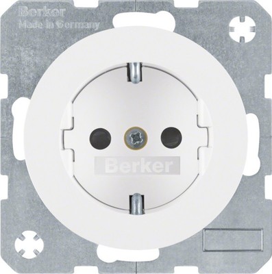 Berker SCHUKO-Steckdose pows/gl 41232089 Steckdosen SCHUKO-Steckdose