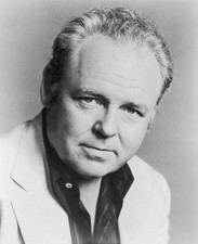 American actor Carroll O'Connor smiling a seersucker blazer a dark - Old Photo