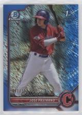 2022 Bowman Chrome Prospects Blue Shimmer Refractor 41/150 Jose Pastrano 0tw4