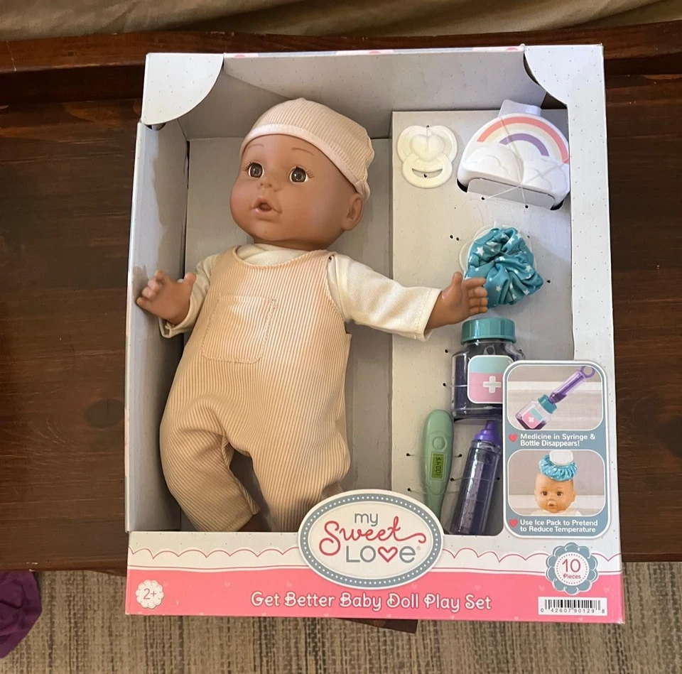 My Sweet Love Get Better Baby Doll Juego 10 Piezas | Accesorios para el Cuidado del Bebé | N Foto 4 de 4
