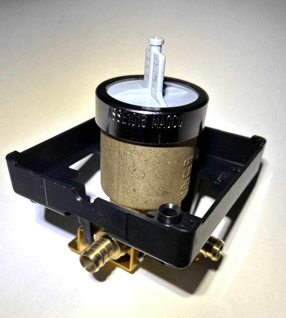 Pex Rough In Box Delta MultiChoice Rough-In Valve with 3 Prefab PEX Cold Expansion ...