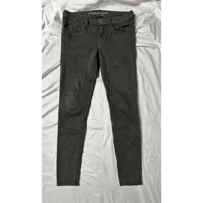 American Eagle Outfitters Super Stretch Jegging Gray Skinny Pants Womens Size 6