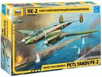 Zvezda 7283 1/72 Sowjetischer Sturzkampfbomber Petlyakov PE-2