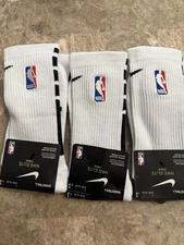 Nike NBA Elite DRI-FIT  Socks  3 Pair Large