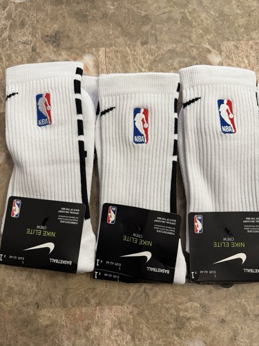 Nike NBA Elite DRI-FIT Socks 3 Pair Large