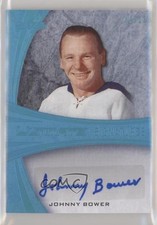 2015-16 Leaf Ultimate Signatures Blue Spectrum 4/12 Johnny Bower Auto HOF 5f7
