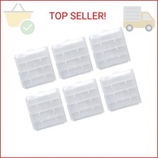 Battery Storage Case for AA/AAA, Battery Holder Box 6Pack Clear