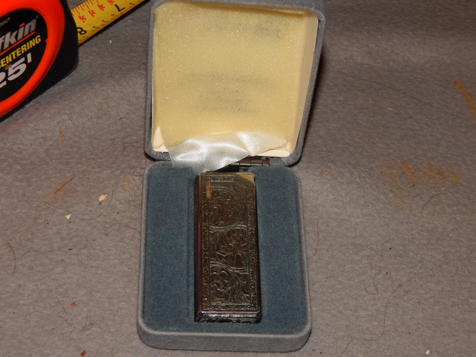 Vintage Colibri Electro-Quartz Art Deco Lighter in Case Parts Estate Find