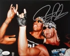 Dennis Rodman Signed METALLIC Photo 8x10  NWO Bulls Worm Autograph HOF JSA HOGAN