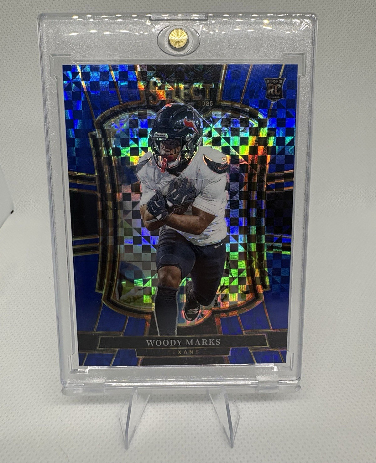 Panini Select 2025 Woody Marks Texans Premier Level Blue Prizm #135  /175 RC