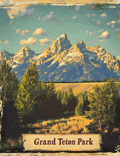 GRAND TETON NATIONAL PARK ART WALL POSTER/PRINT 8 OPTIONS FREE SHIPPING n80