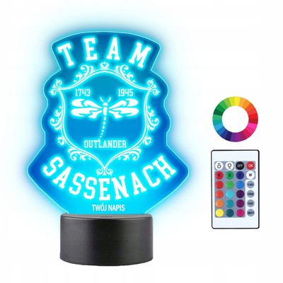 3D LED Nachtlicht Outlander Sassenach Geschenk