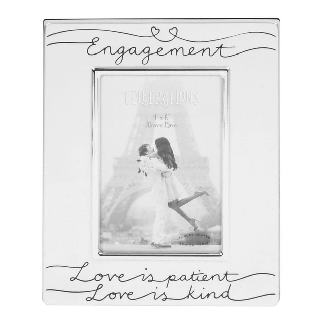 Engagement White Plastic Picture Frames
