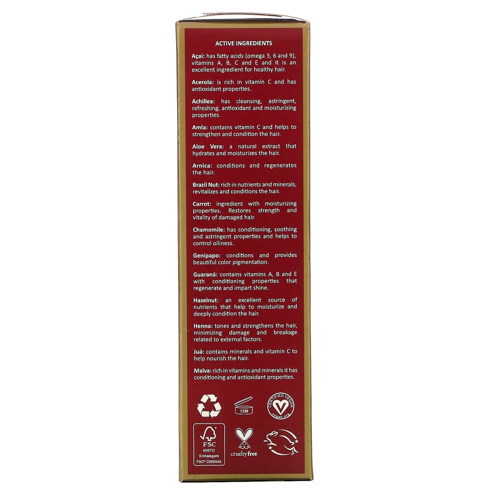 Surya Brasil, Henna Cream, Semi-Permanent Vegan Hair Dye for Gray Coverage and T - image 2 of 2