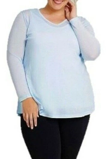 TS TAKING SHAPE plus sz XXS / 12 Weekend V-Neck Swing Top Merino wool-blend NWT!