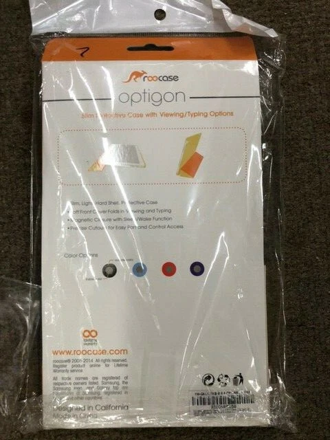 Funda libro tablet ROOCASE Samsung GALAXY TAB S 8.4 OPTIGON azul teniente Foto 2 de 2