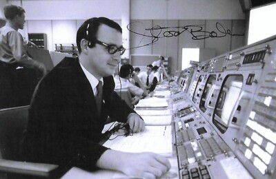 Steve Bales autograph 4x6 photo NASA Mission Control Apollo Program Space LOOK!