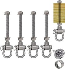 Dakzhou 4 Heavy Duty Bearing Swing Hanger Permanent Anti Rust 10Mm 180 Swing NEW