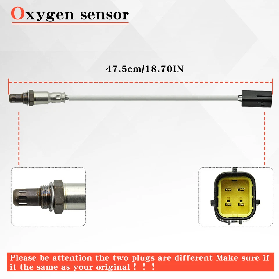 Sensor de oxígeno O2 aguas abajo 234-4380 22690-EN200 2 piezas para Nissan 370Z 2009-2013 Foto 3 de 4