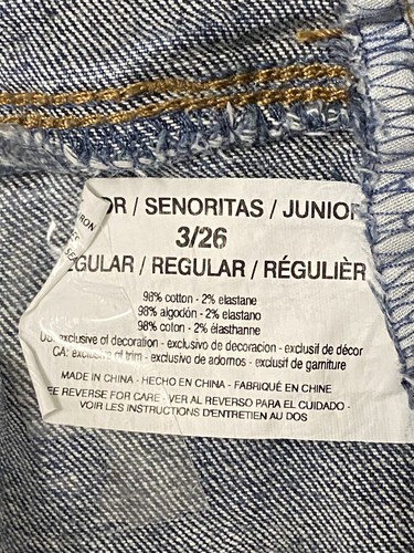 Black Daisy Women Juniors Jeans 3/26 Distressed Jamie Skinny Fit Button Fly - Picture 10 of 14