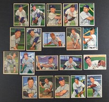 1952 Bowman Baseball Set Break 20 Cards Richie Ashburn Bob Lemon
