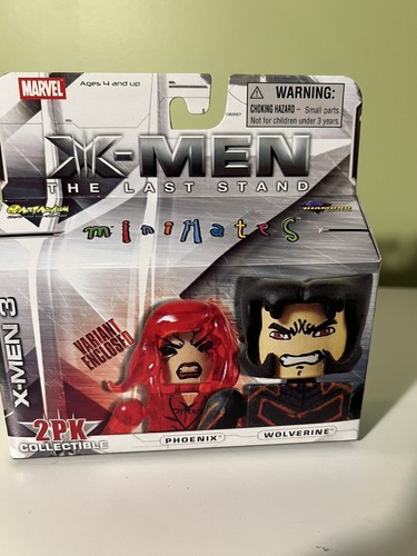 Minimates Art Asylum Marvel X-Men- Phoenix Variant & Wolverine Last Stand MiB