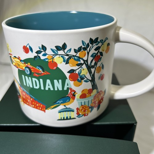 Starbucks INDIANA Discovery Series Collectible Mug 14 Oz. NEW! - Picture 4 of 6