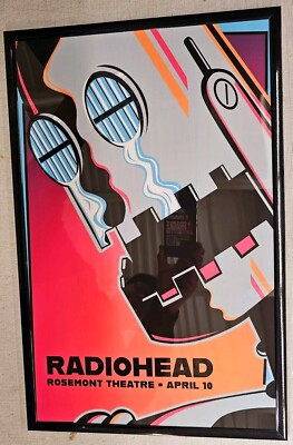 Radiohead Rosemont IL 1998 Framed Concert Poster | eBay