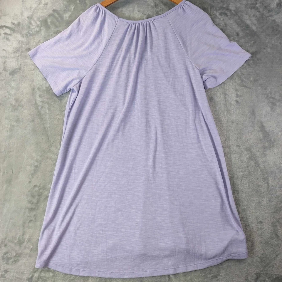 JMS просто мой размер женщин XL фиолетовый Fairycore эластичный короткий рукав скромный Топ - Изображение 2 из 4
