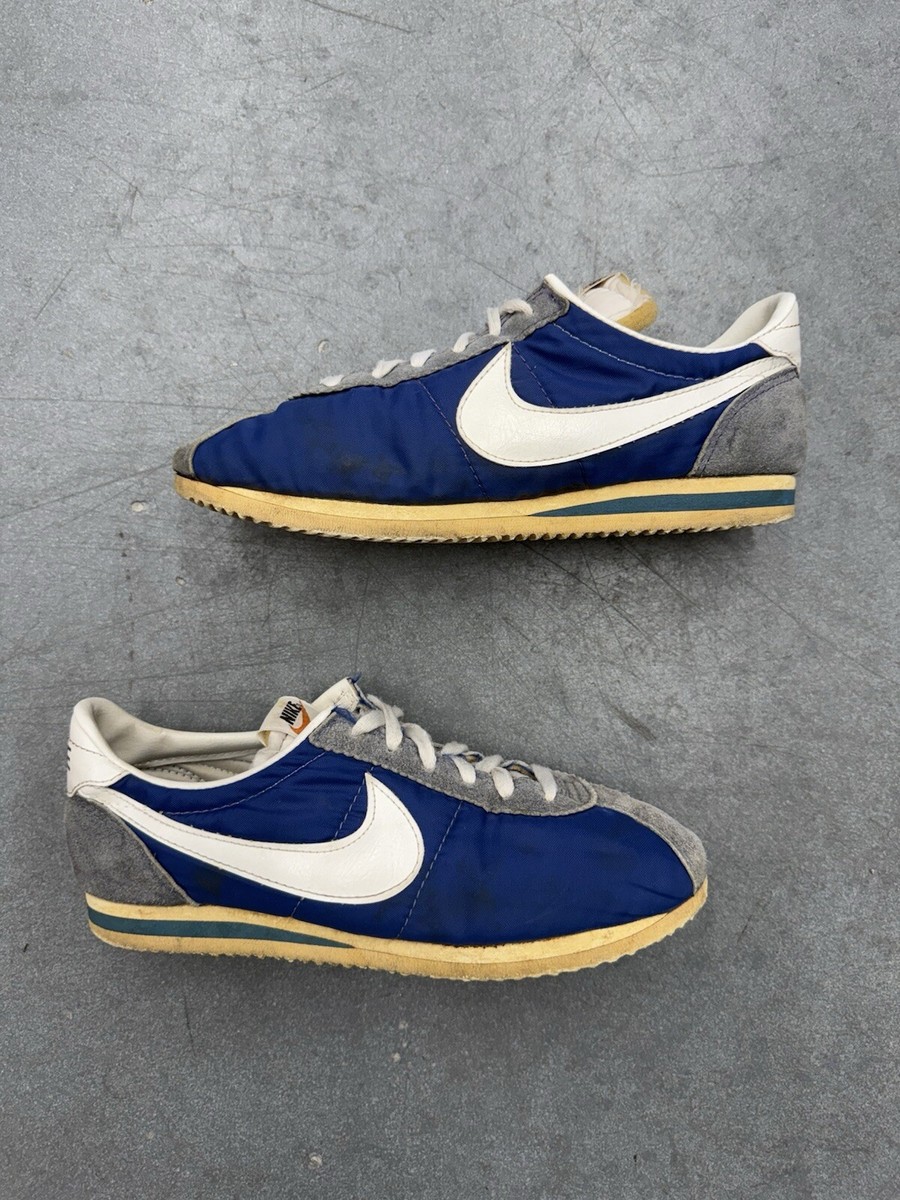 70's Nike Cortez Nylon Orange Tag Navy Size