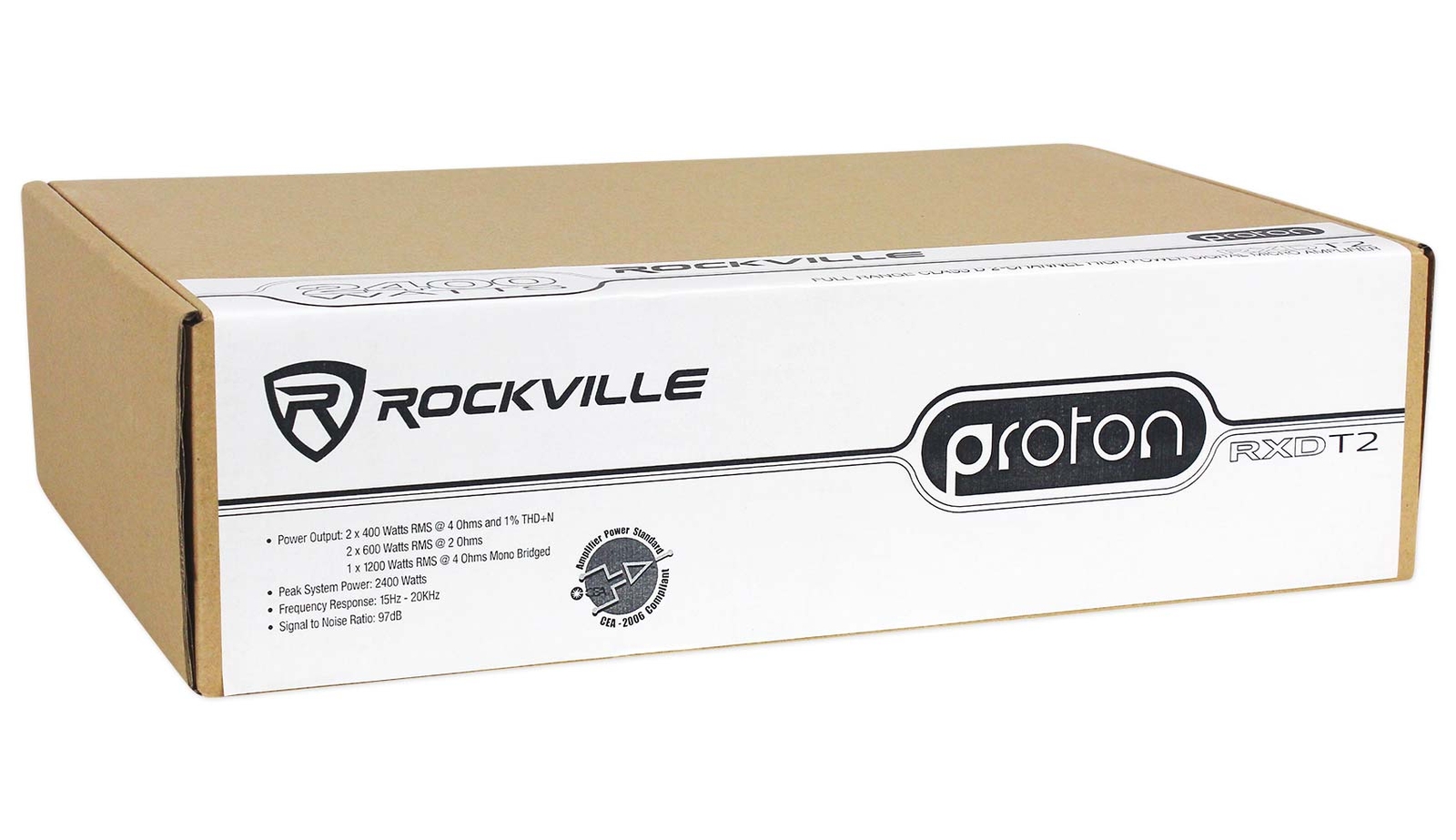 2-канальный усилитель Rockville RXD-T2 мощностью 2400 Вт Комплект усилителей для Can-Am Maverick ATVUTV