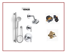 New Kohler Purist CP Lever  1.75  GPM Pol Chrome Shower System  Bundle N22