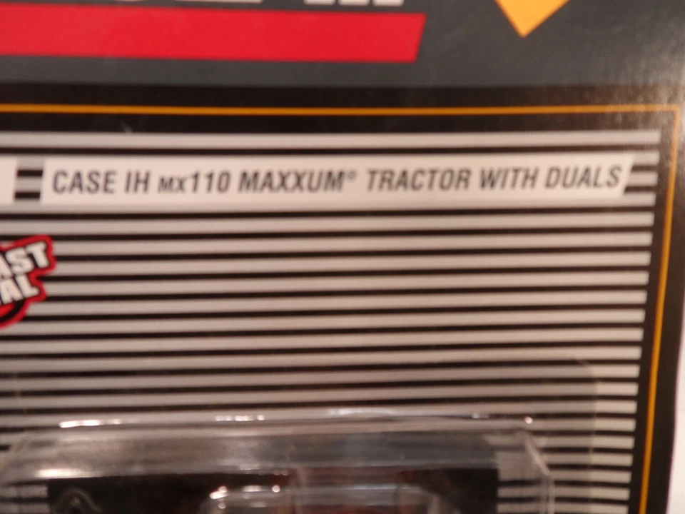 NOS ERTL 1/64 Scale Case IH mx110 Maxxum Tractor with Duals RARE on card! 1997 - Image 3 of 4