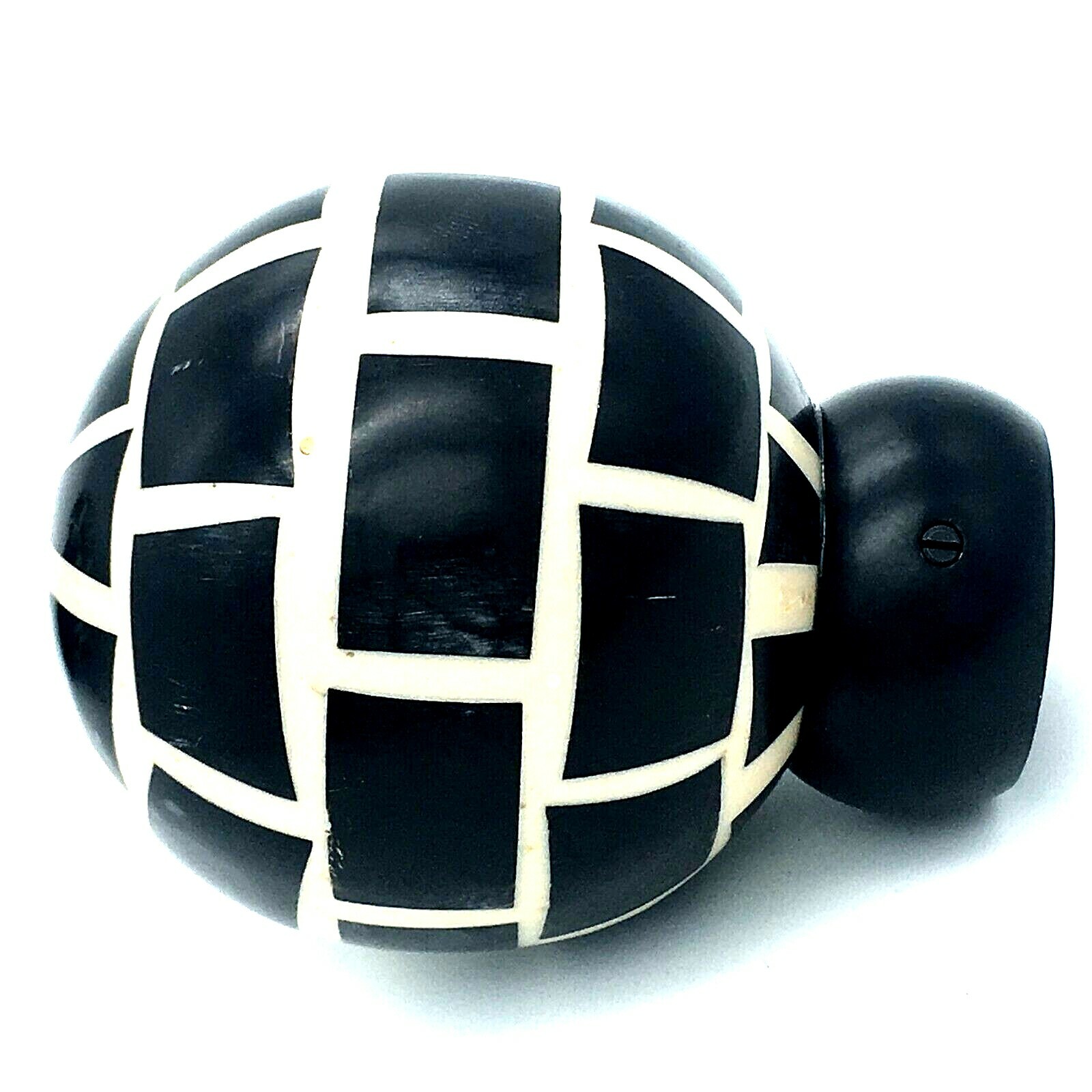 Mosaic finials for 28mm curtain pole black & cream ball beaded finial (197) eBay