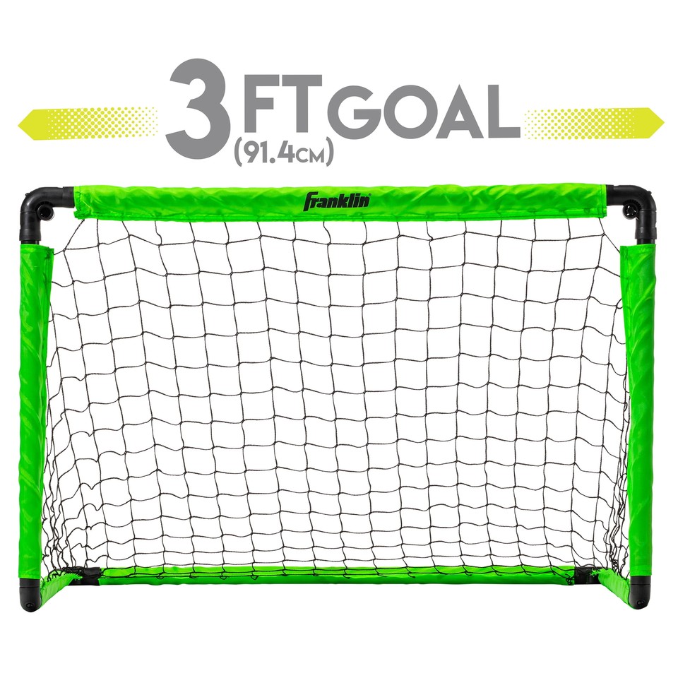 Kids Mini Soccer Goal Set with Youth Ball + Pump Green Mini Soccer