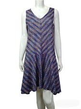 Anthropologie Maeve Westwater Open Knit Dress Size Small High Low Hemline