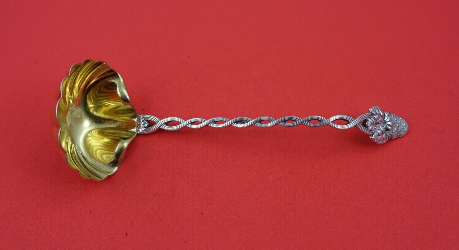 Strawberry Vine by Tiffany & Co. Sterling Silver Sauce Ladle GW 7 1/4"
