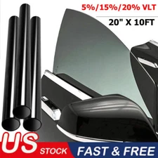 Uncut Roll Window Tint Film 15% VLT 20" x 10'ft Feet Car Home Office Glass 10FT