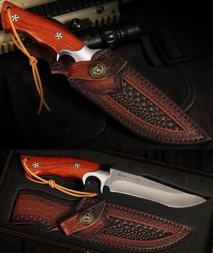 Hunting Knife Fixed Blade M390 Knife Camping Military Outdoor Survival - Picture 9 of 9