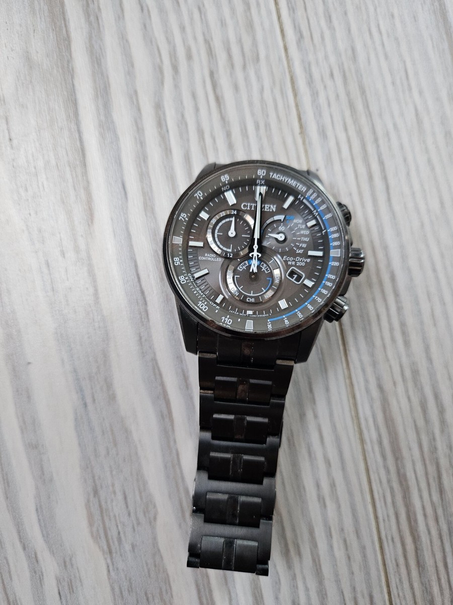 Citizen Men's Watch Eco-drive E650 Black Dial 43mm Radio